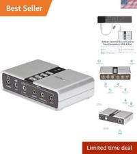 7.1 USB Sound Card - External Sound Card for Laptop with SPDIF Digital Audio ...