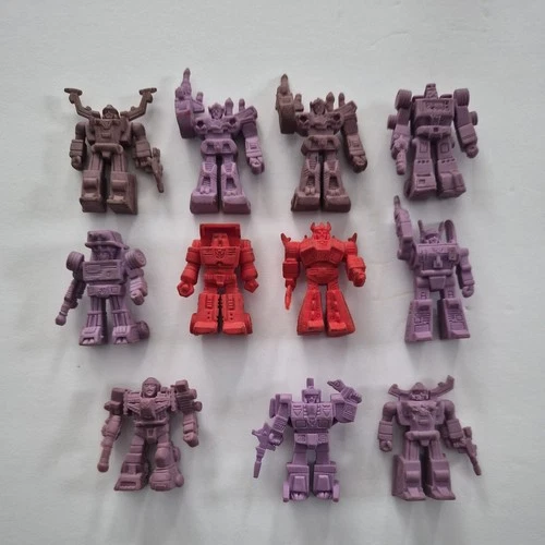 Vintage Transformers G1 Decoy Mini Figures Lot Of 11 Snarl Devastator