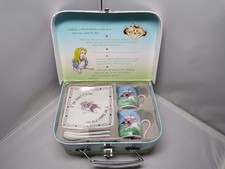 Alice in Wonderland Tea Party Set w/ Box, 2 Cups, Square Plate Spoons