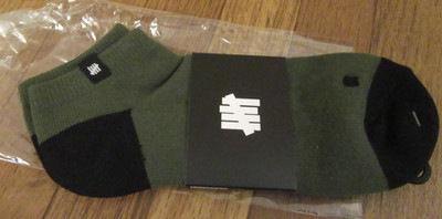 Undefeated Premium Ankle Socks (1 Pack) Size 8 - 13 Olive Black Brand New NWT