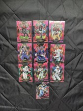 2025 Select Football - 10 - Different-Pink Shock Prizm Football Card Lot