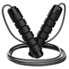Red Jump Rope Gym Aerobic Exercise Boxing Skipping Bearing Speed Fitness US