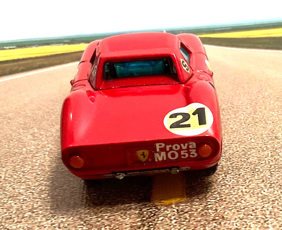 Corgi Mettoy 1965 Gran Bretaña Ferrari Berlinetta 250 Le Mans carreras en caja #314 Foto 4 de 4