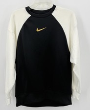 Nike Therma Fit Sweatshirt Womens Small Black Colorblock Performance Stretch NWT