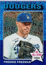 2024 Topps Heritage - Freddie Freeman #248 Chrome Blue Sparkle