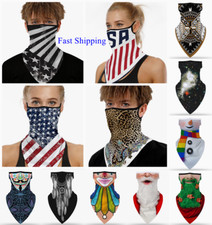 Face Mask Bandana Balaclava Covering Neck Gaiter Cooling Scarf Reusable Washable