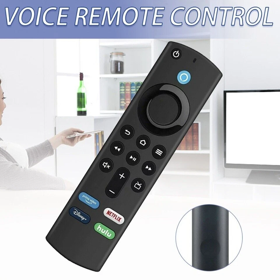 New Replace L5B83G For Amazon Fire TV Stick 4K Voice Remote Control Fire TV Cube - Image 2 of 4