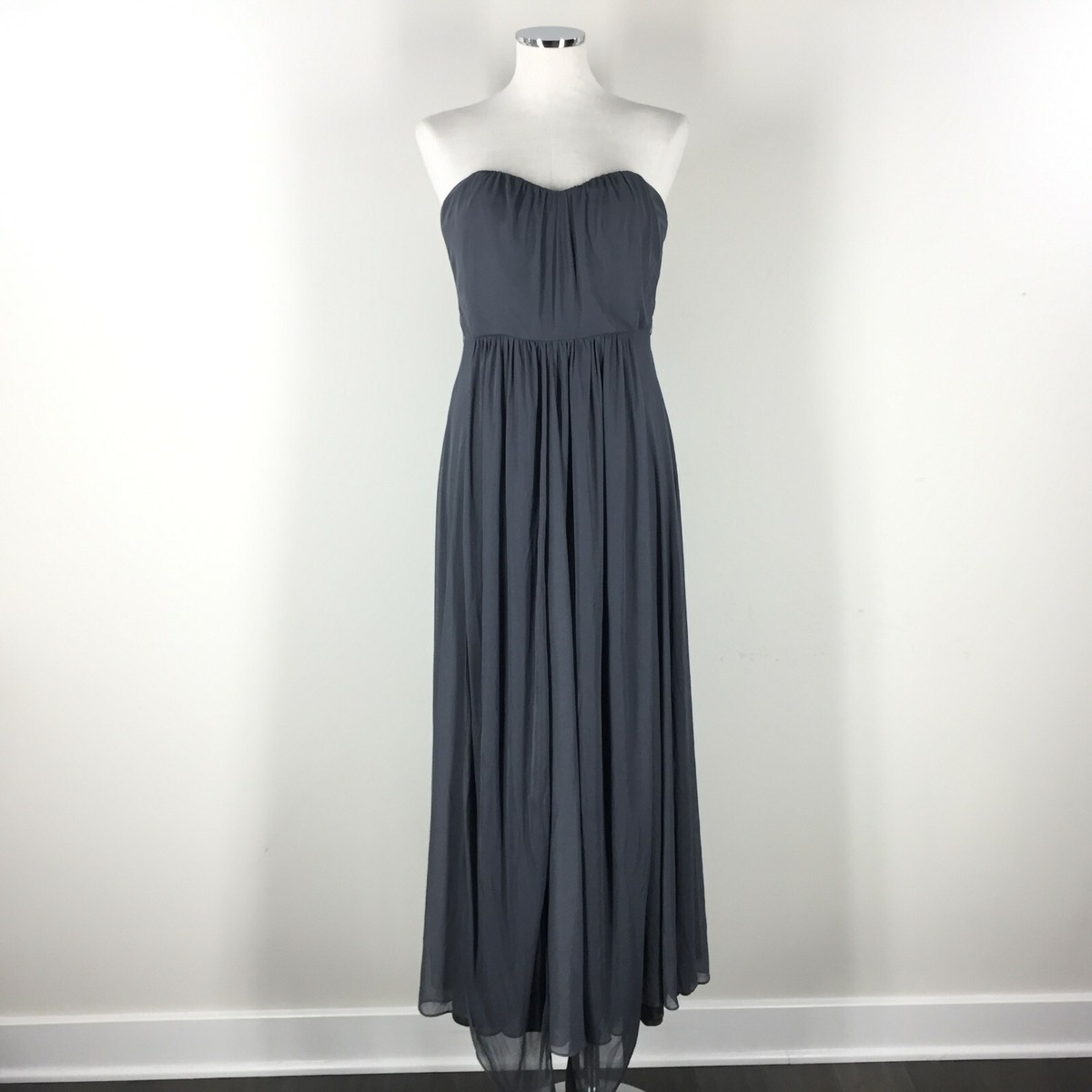grey strapless bridesmaid dresses Grey Mismatched Bridesmaid Dresses Strapless Navy Long Bridesmaid Dress ARD1307