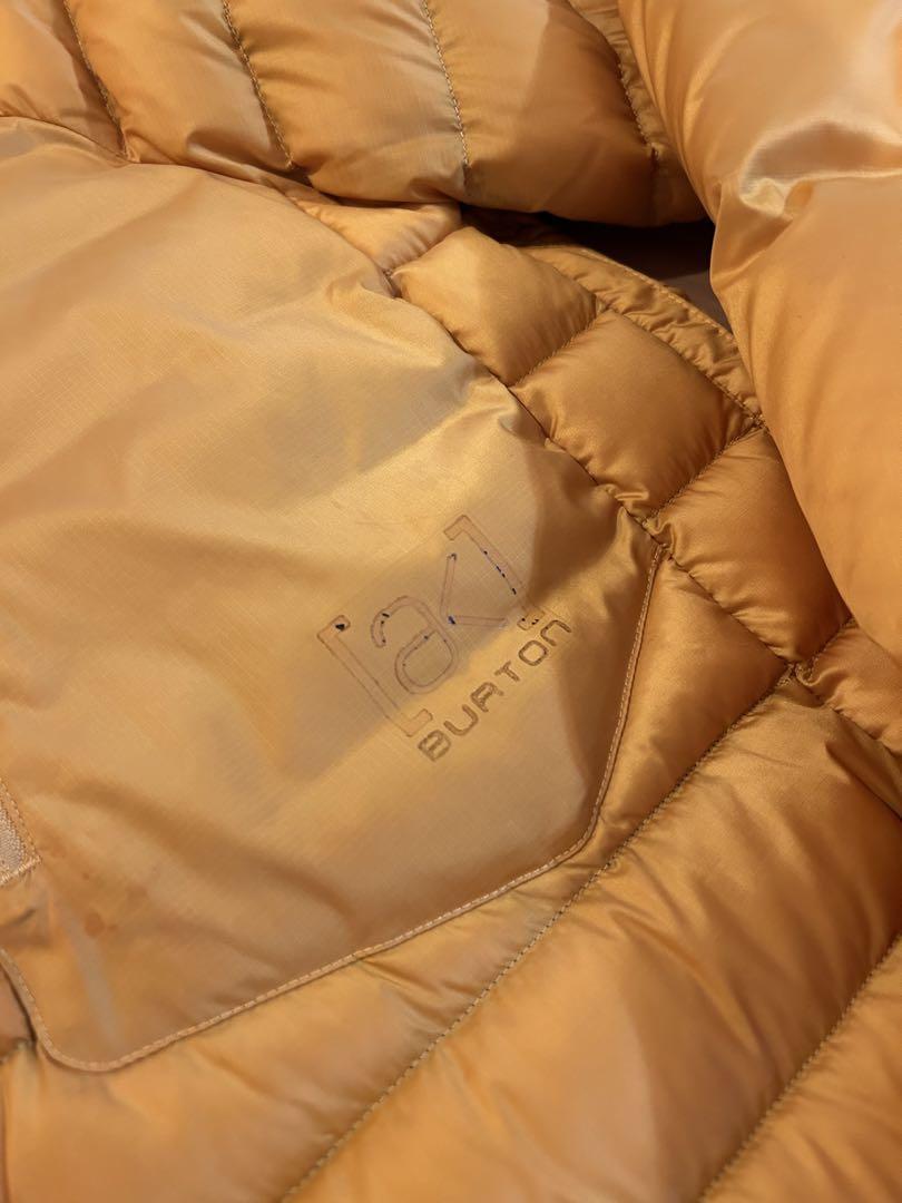Burton AK Dryride Men's Size S Snowboard Down Jacket Yellow