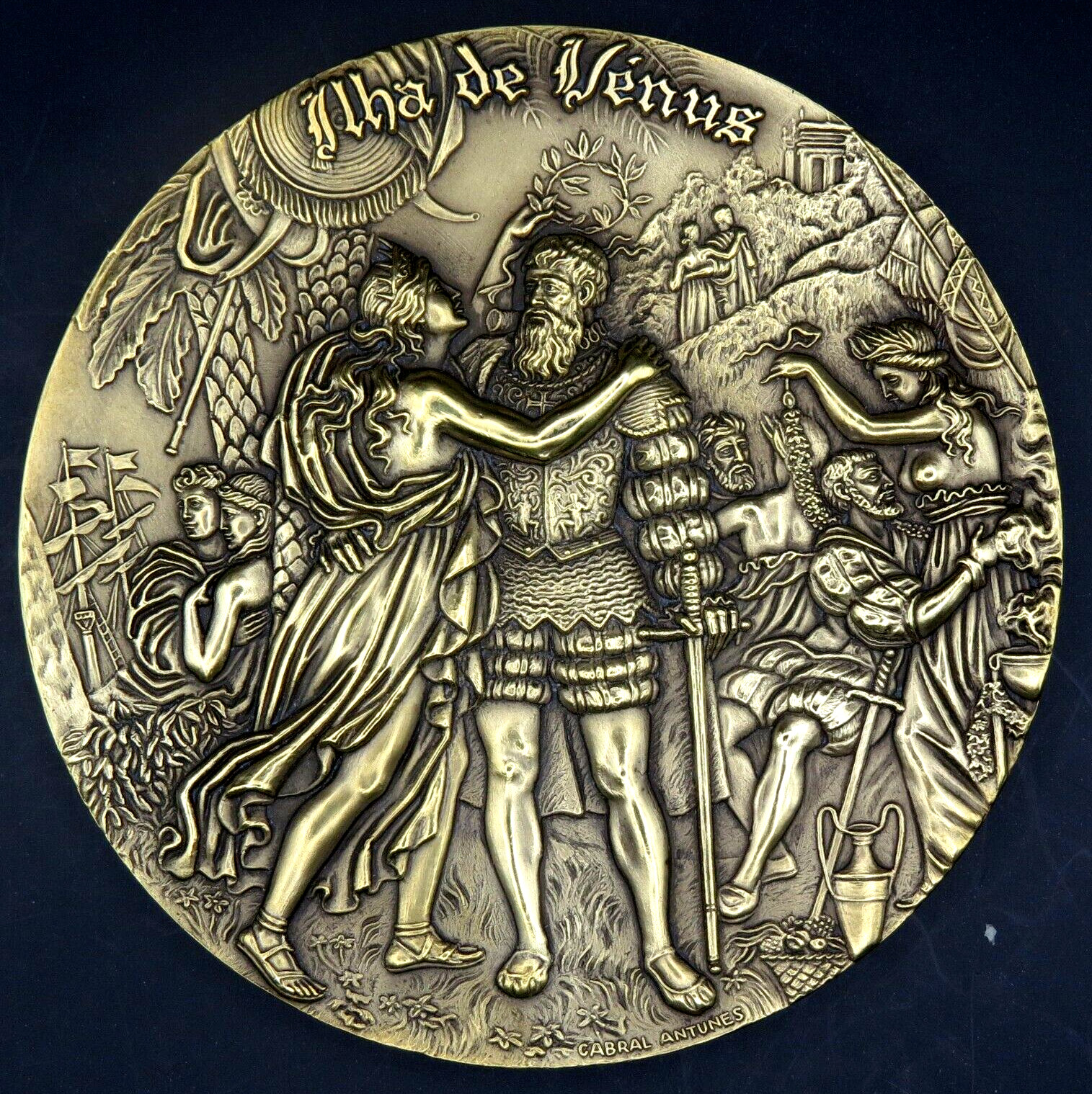 "Insel der Venus"  seltene Bronze-Medaille " DIE SUSIADAS"   Nr 518