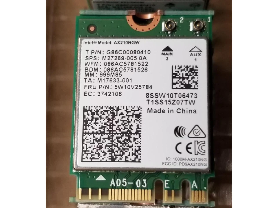 Intel AX210.NGWG PCI Express Wireless Adapter - Image 2 of 3