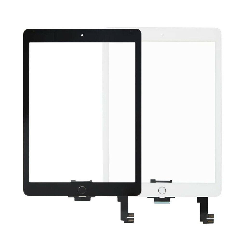 For iPad Air 2 A1566 A1567 9.7'' Front Glass Touch Screen Digitizer +Home  Button