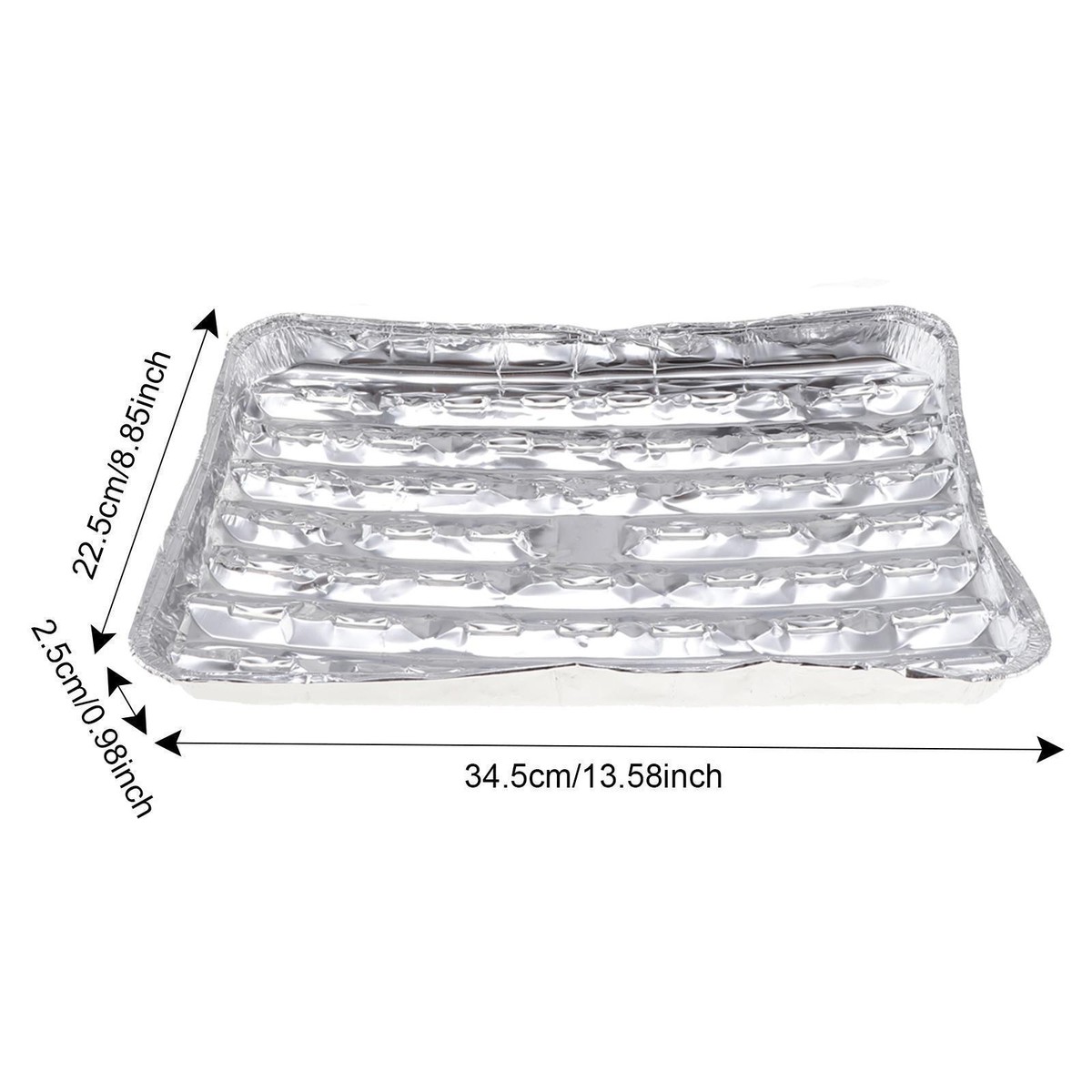 Vassoi In Alluminio Matana 23x23cm - Confezione Da 25, Riutilizzabili, Per Forno E Congelatore - Foto 9