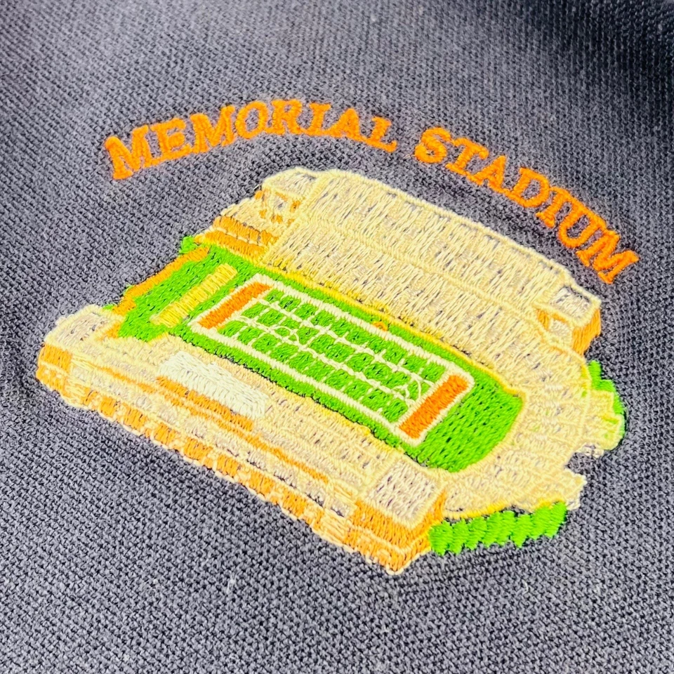 Camisa Polo de Algodón Manga Corta Azul Tierra Sagrada XL Illinois Memorial Stadium Foto 4 de 4