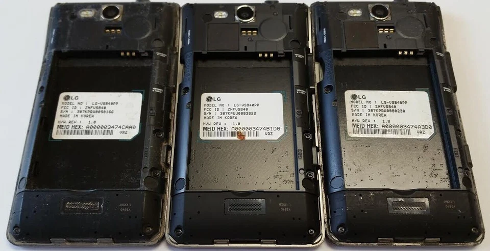 Lot of 3 LG Lucid VS840 Android Smartphones Verizon Locked 4G LTE 4" Display - Image 2 of 4