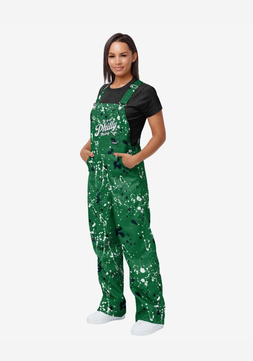 Philadelphia Eagles Splatter Paint NFL OVERALLS