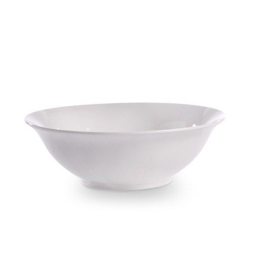 White Salad Bowls Set of 4 Serving Dishes Pasta Bowls Porcelain Dinnerware M&W - Picture 3 of 4