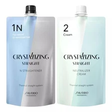 SHISEIDO Crystalizing Straight Straightener 400 g N1 + N2 SET (THIN-NORMAL HAIR)