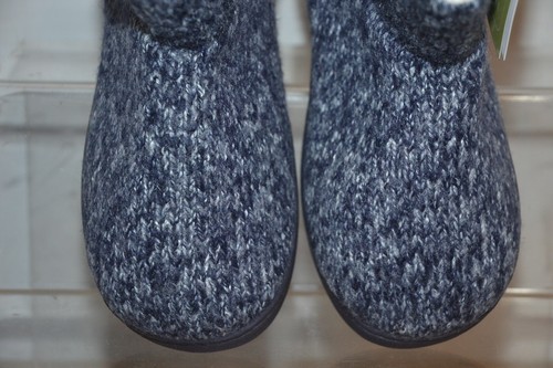 ULTRAIDEAS Women’s navy blue fleece lined Knitted slipper boots UK size 5/6 - Picture 4 of 8