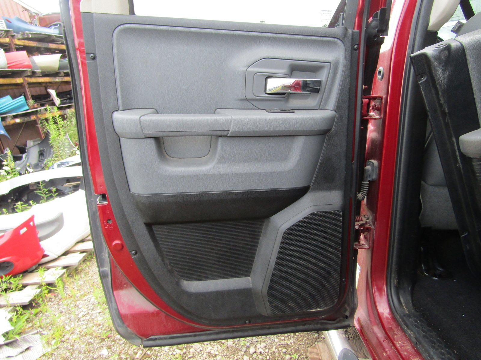 Rear Door Trim Panel Gray MJX8 QUAD CAB DODGE PICKUP 1500 Left 15