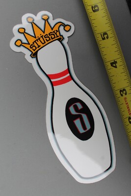 STUSSY Surfboards Graffiti Crown Bowling King Pin Stu1 Vintage