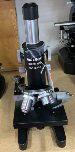 Vintage 1963 Unitron Student Phase MPH #112158 Microscope