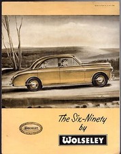 Wolseley 6-90 Six-Ninety Series 1 1954-56 UK Market Foldout Sales Brochure