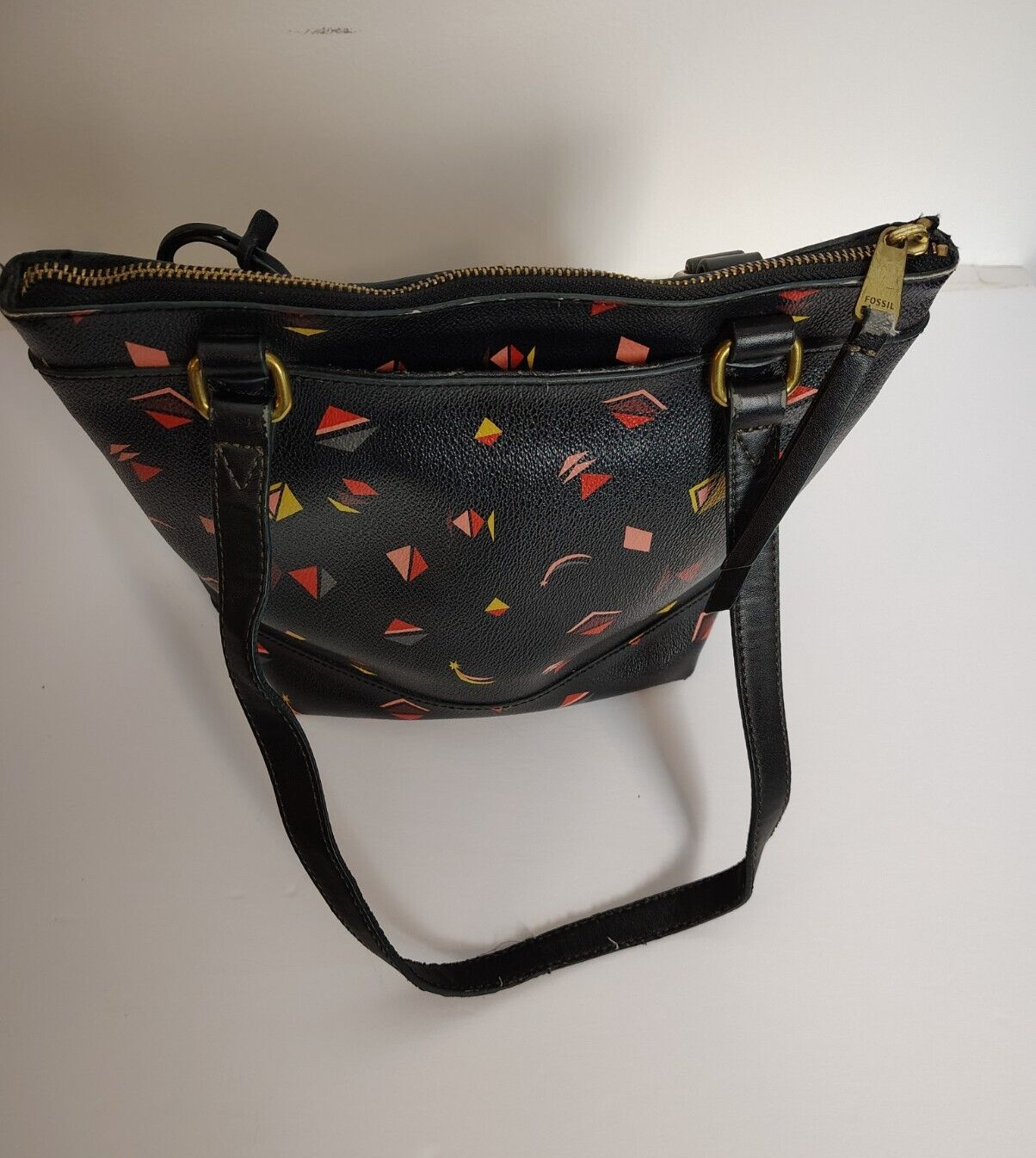 Fossil Crossbody Abstract Triangle Geometric blac… - image 2