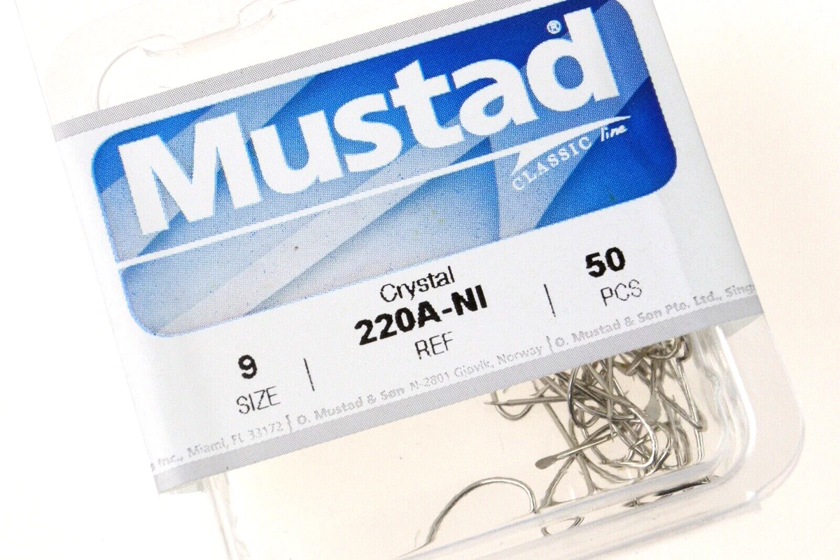 Anzuelo Mustad Crystal 8 negro mate 50uds - Tiendas de pesca