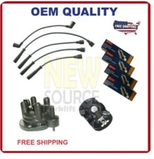 TUNE UP KIT NISSAN FORKLIFT H20 II DENSO W14-EXR-U SPARK PLUGS WIRES CAP ROTOR