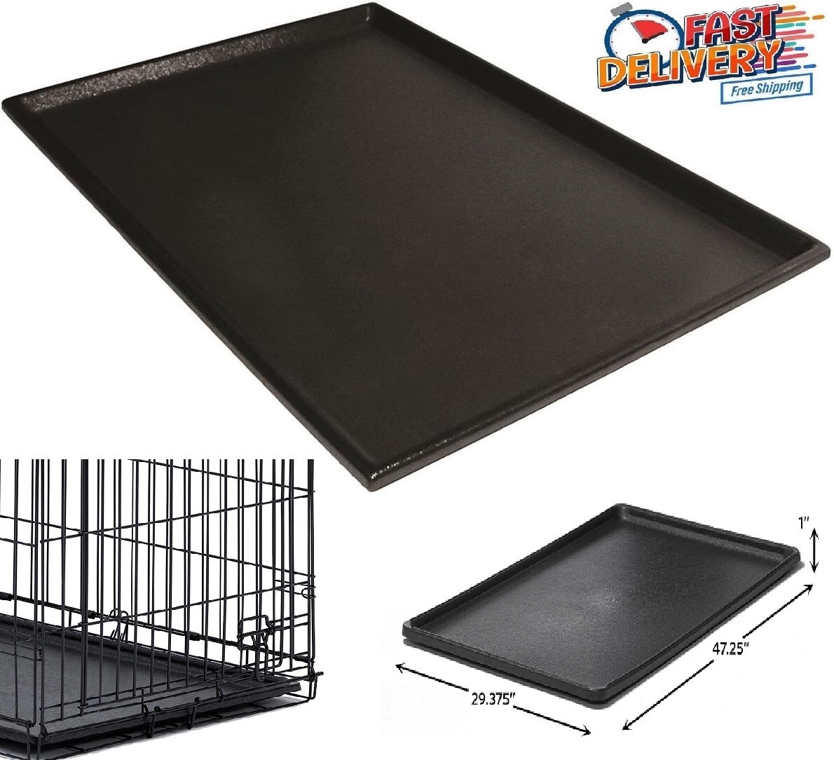 Crate Replacement Pan Dog Crate Liner Tray Dog Crate Tray