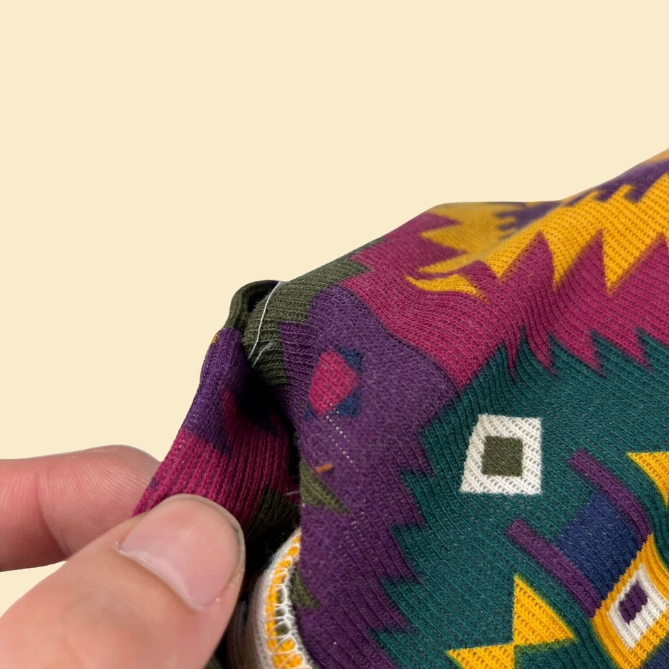 Camisa geométrica años 80, blusa estampado suroeste talla L de Huntington Ridge Foto 2 de 4