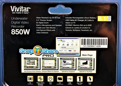 Vivitar DVR 850W Flash Media Camcorder 681066720707 | eBay