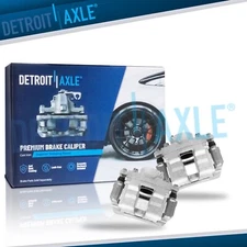 Pair Front Brake Calipers with Brackets for 2011 2012 2013 2014 Hyundai Sonata