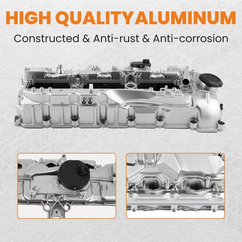 Aluminum Valve Cover & Gasket & Cap for BMW N55 135i 335i 535i 640i 740i X3 X5 - Picture 4 of 12