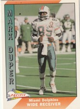 FREE SHIPPING-MINT-1991 Pacific Mark Duper #267-PLUS DOLPHINS BONUS CARDS