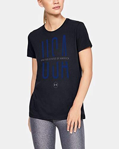 Under Armour Womens UA Freedom USA Удлиненный короткий рукав SM Черный 5390₽