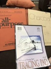 Lot Of Paper Drawing Tablets And Tracing Paper