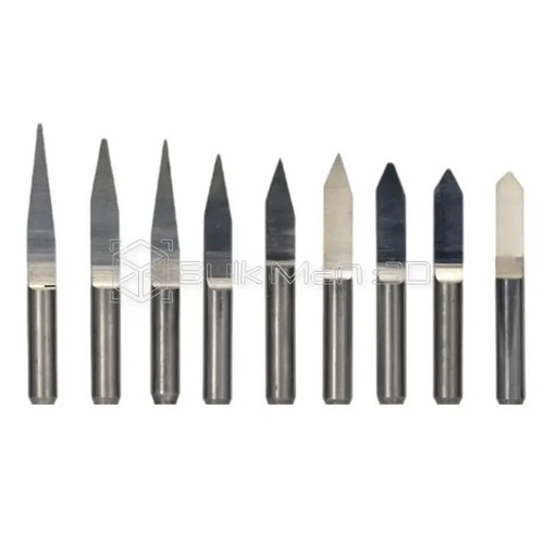 10pcs/Set 3.175mm Shank Dia Flat-Bottomed Sharp Column Knife - Picture 2 of 8