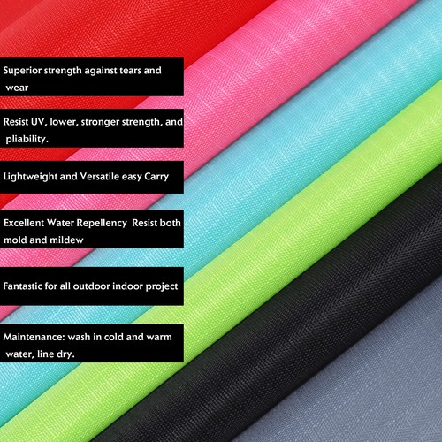 Ripstop Nylon Fabric 210D Reist Tearing Ripping Water Repellent Cover Materials - Picture 2 of 12