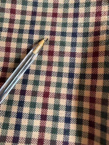 Tweed Skirt House Of Bruar Brown Check UK 14 Pure Wool Elasticated Knee Length - Picture 7 of 7