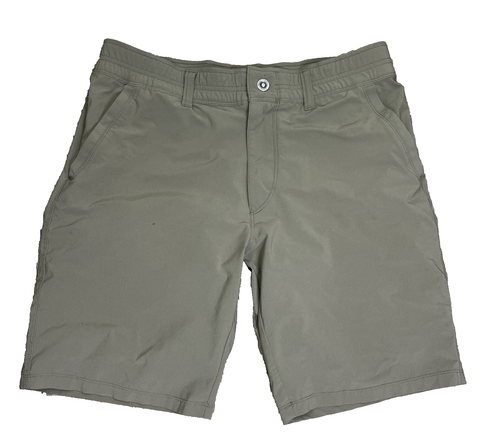 Kuhl Herren 34 Nylon Stretch Cargo Shorts braun Wandern Outdoor 10" Schrittlänge