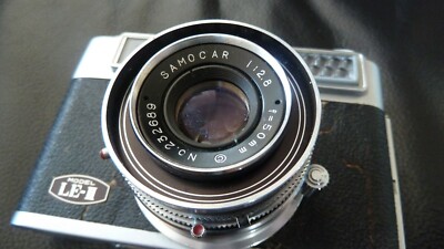 SANEI SAMOCA LE- II CAMERA WITH SAMOCAR 50MM F/2.8 LENS c.1960