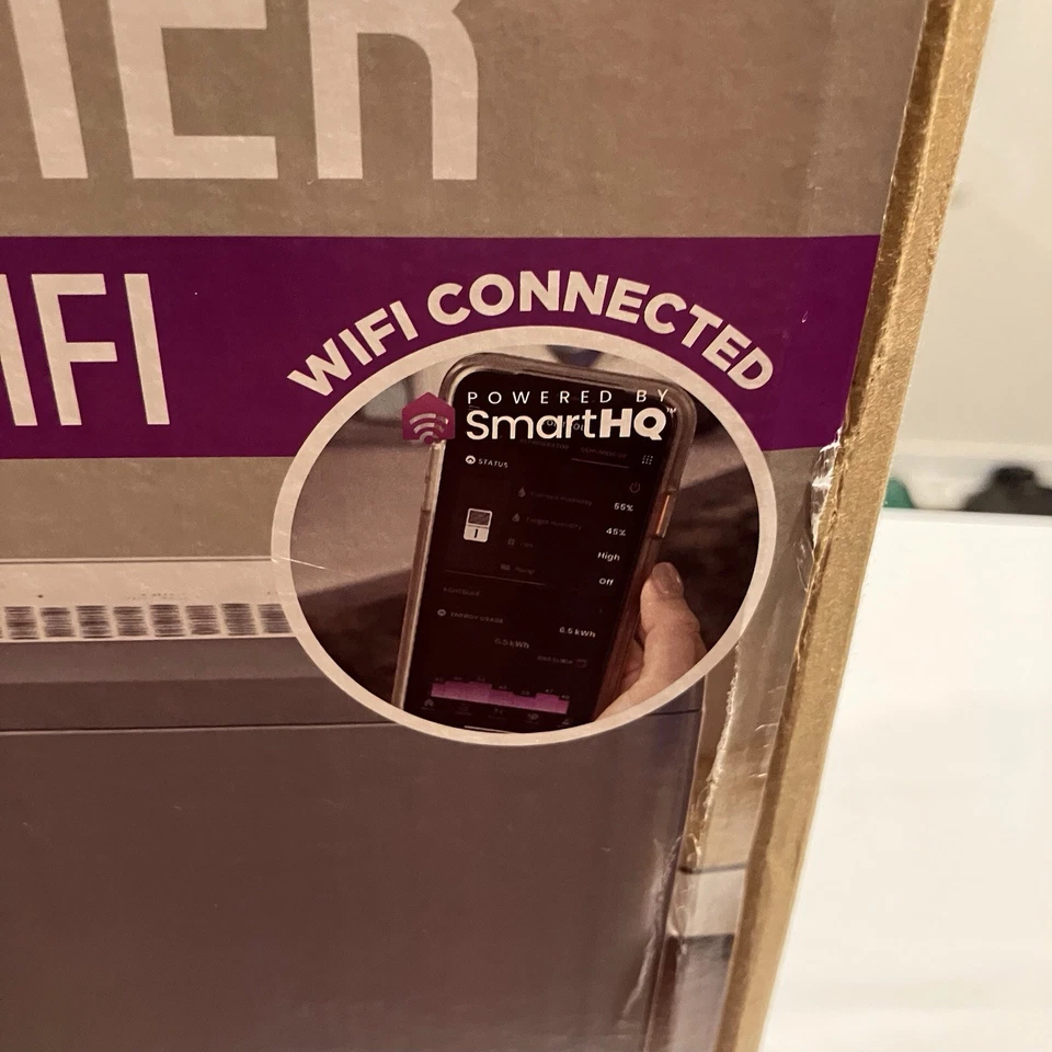 Осушитель GE 50 пинт емкостью со встроенным Wi-Fi умным сухим 3-скоростным вентилятором - Изображение 3 из 4