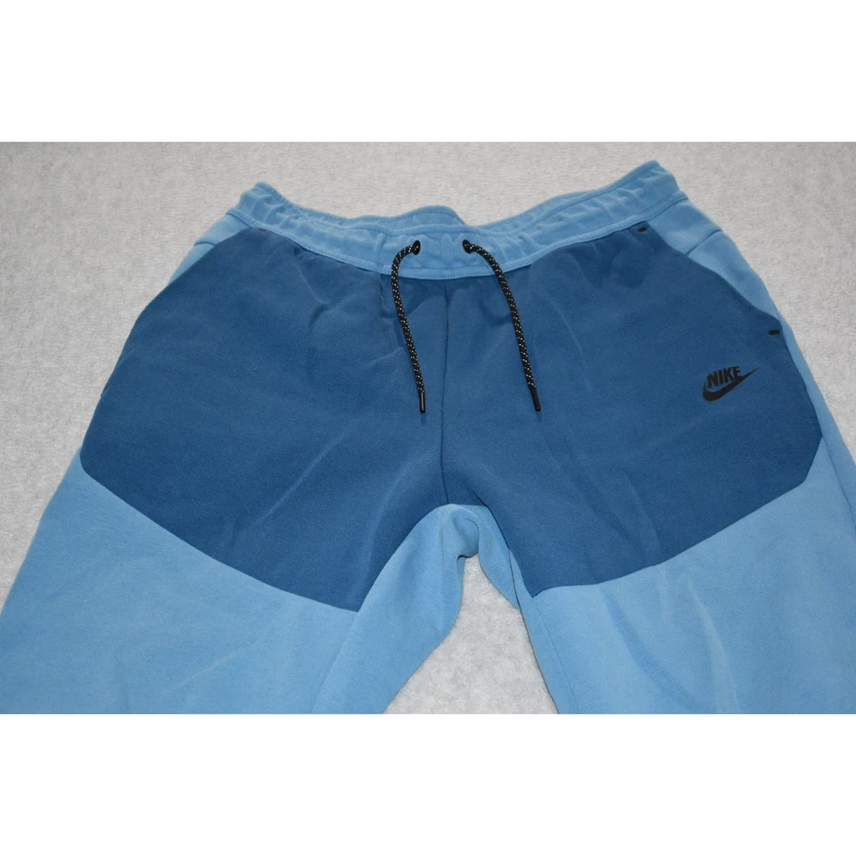 Nike Gym Sweat Pants Joggers Mens Size Large Pockets Tapered Performance Blue - Image 2 of 4