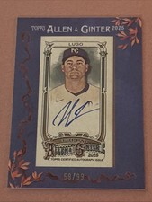 2025 Topps Allen & Ginter Seth Lugo Blue Mini Framed Auto /99