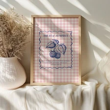 Christian Wall Art Scripture Print | Fruit of the Spirit Home Decor