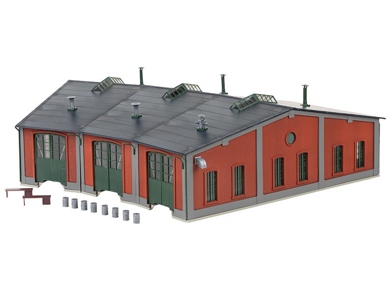 Rotonde 3 portes Märklin 72887 pour agrandir un dépôt de locomotives HO