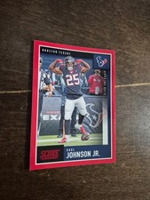 2020 Panini Score Duke Johnson Jr Houston Texans Red Foil