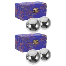 4 Pcs Hand Exercise Ball Finger Strengthener Chinese Balls for Muscle